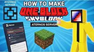 How to make One block survival world in aternos server 