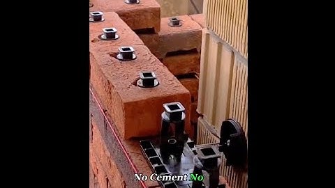 No Cement. No Mortar. Just Click, and Your Wall Is Up. The snaplock brick system.