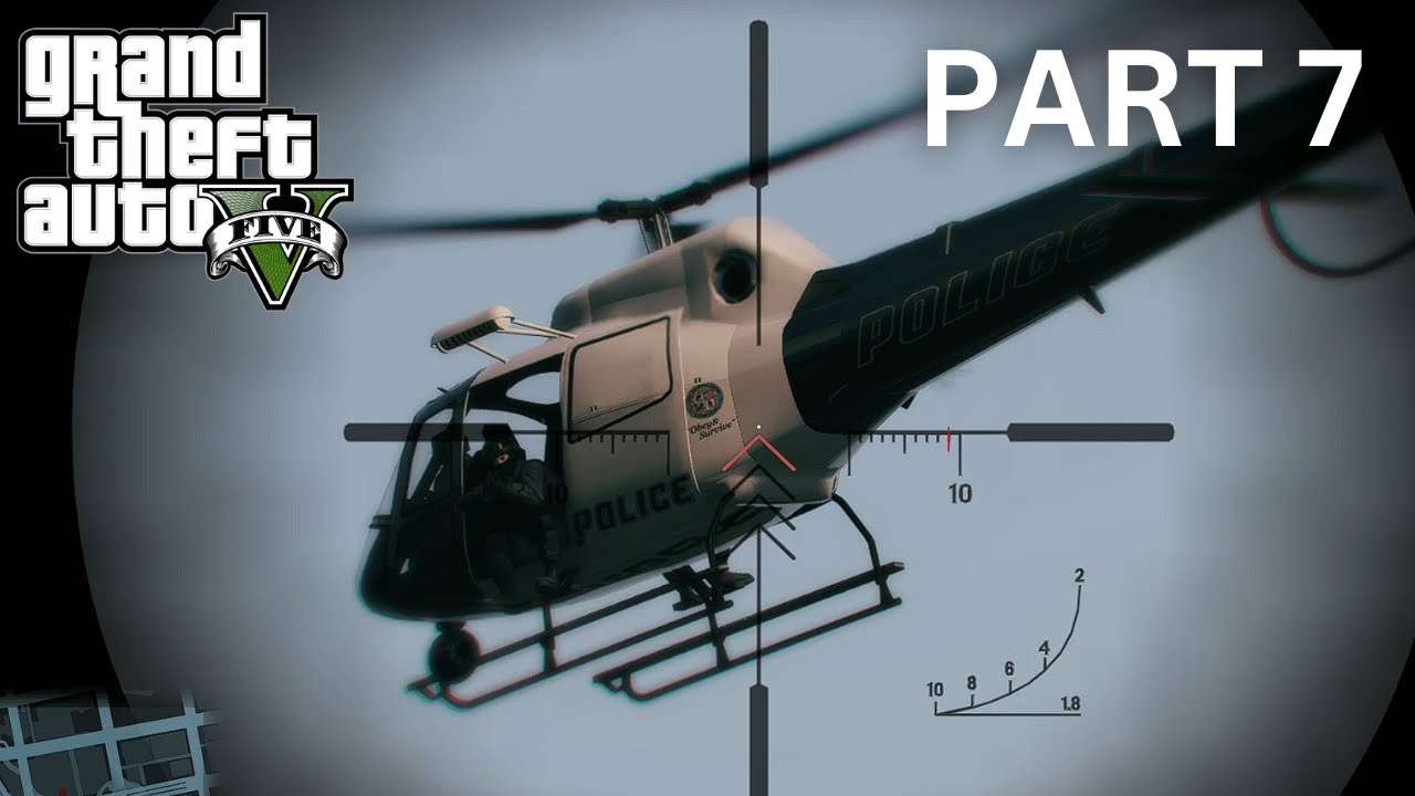 GTA 5 Shooting Sniper Police Helicopter | Gameplay 2023 Pt 7