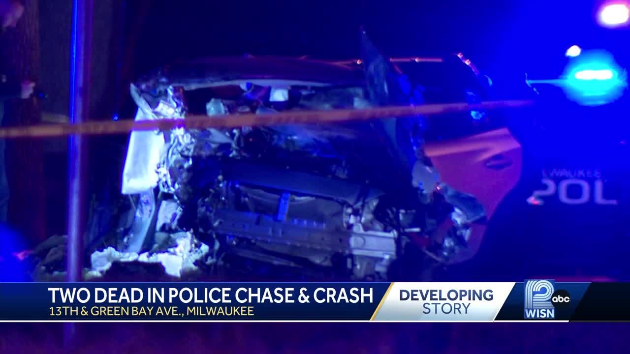 Milwaukee police chase ends in a violent crash - YouTube