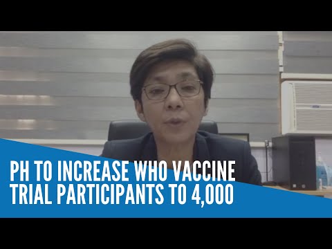 PH to increase WHO vaccine trial participants to 4,000