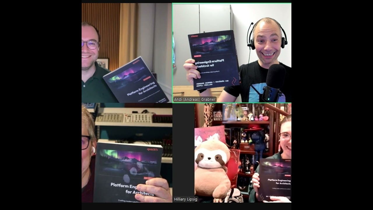 An Inside Look into Platform Engineering for Architects with the authors Max, Hilliary & Andi