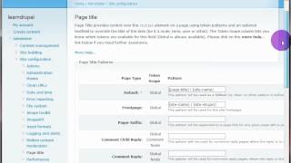 Drupal 6 Tutorial - learndrupal   23   edit page titles