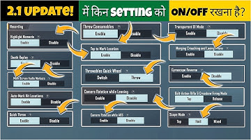 BGMI 2.1 UPDATE NEW BASIC SETTINGS GUIDE | BGMI / PUBG MOBILE 2.1 UPDATE BEST SETTINGS