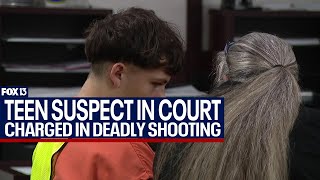 Teen charged in 14-year-old's shooting death appears in court