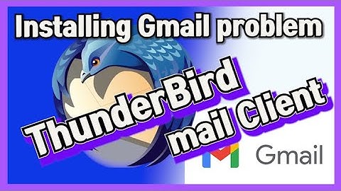 Free mail client - Thunderbird - mail account installing problem??