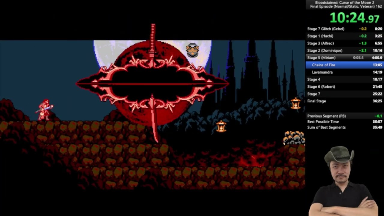 Bloodstained: Curse of the Moon 2 Final Episode All Stages(Normal/Static,Veteran) in 