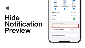 How to Hide Notification Preview in iPhone