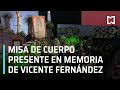 Realizan misa en memoria de Vicente Fernández - A las tres