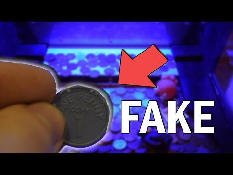 CAN YOU HACK A COIN PUSHER WITH FAKE COINS?