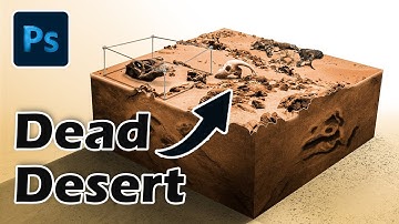 How to Create a Dead Desert Microworld in Photoshop | Photoshop Speed Art