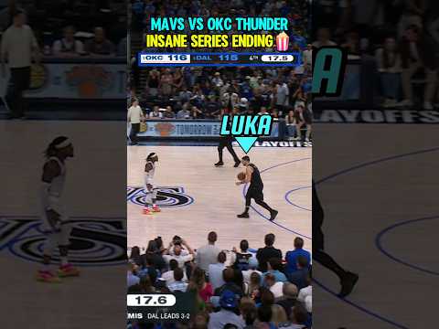 Refs called a 3PT Foul with 2.5 sec left in Mavs vs OKC INSANE SERIES ENDING!⏰️🍿
