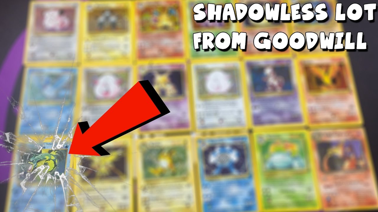 ORIGINAL 1999 BASE SET SHADOWLESS LOT!? | Opening Random Goodwill Pokemon  Card Lots #2 - YouTube