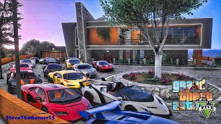 Billionaire's Mansion in GTA 5|  Let's Go to Work| GTA 5 Mods| 4K
