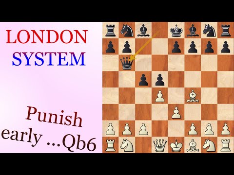 Chess Openings | London System 1.d4 d5 2.Bf4 c5 3.e3 Qb6