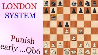 Chess Openings | London System 1.d4 d5 2.Bf4 c5 3.e3 Qb6