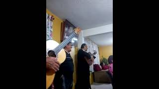 Trio del Recuerdo con Don Memo. Agua Blanca, Capulhuac.