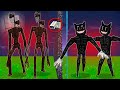 SIREN HEAD Vs CARTOON CAT no Minecraft *batalha épica*