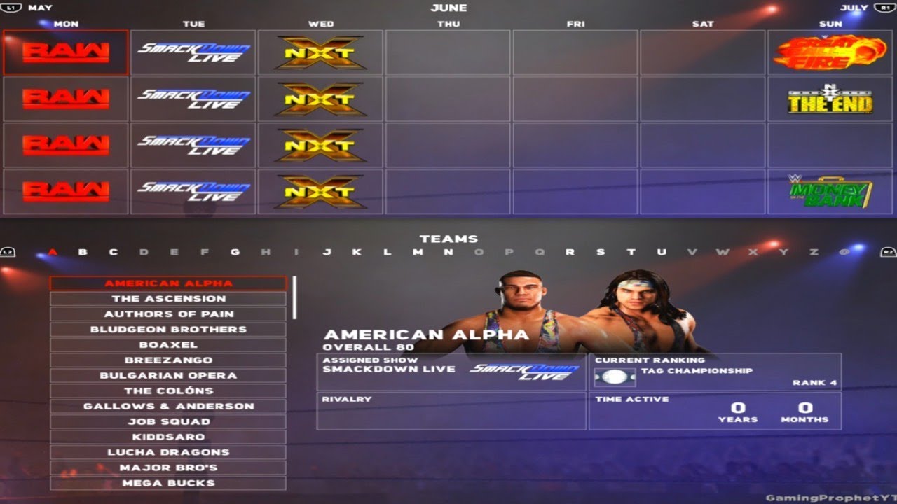 Wwe 2K22 Universe Mode Calendar