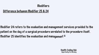 Medical Coding E/M CPT-Modifier-24
