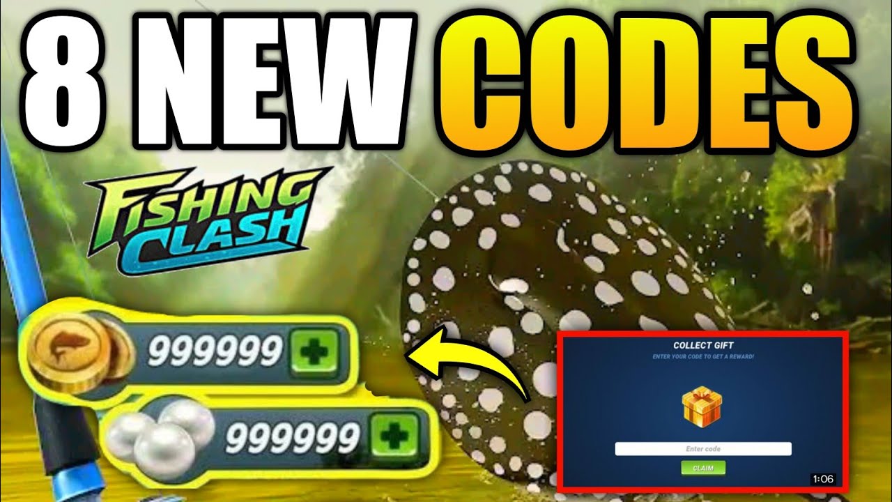 NEW FISHING CLASH GIFT CODES JULY 2022 FISHING CLASH CODES YouTube