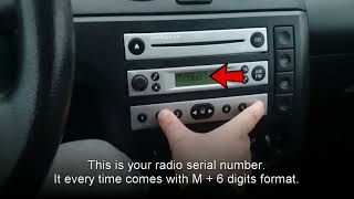 How to Find Your Ford 4500 RDS EON Serial Number | Radio Code Guide