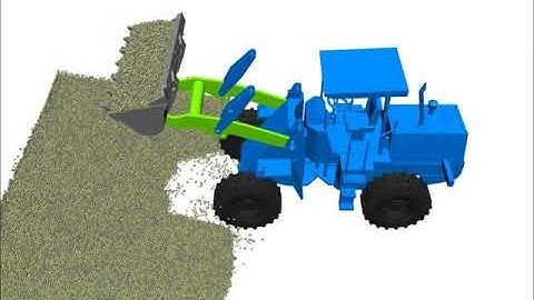 samadii/DEM: Wheel Loader simulation (Dry)