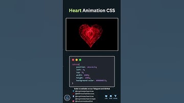 (Save it ❤️) Heart Animation CSS.  #coding