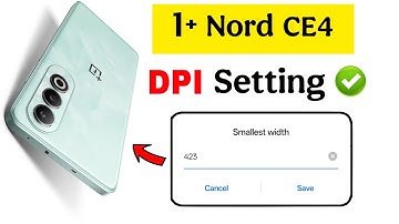One Plusc Nord CE4  DPI Option  On ✅ |  OnePlus Nord CE4 Change DPI