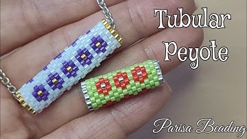 Beaded Tubular Peyote Component / Easy way to do Odd Count Peyote stitch 😉
