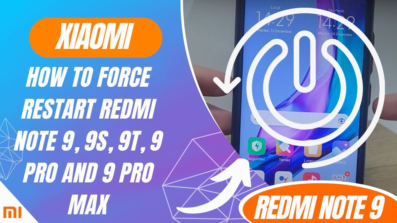 How to Force Restart Redmi Note 9, 9S, 9T, 9 Pro and 9 Pro Max