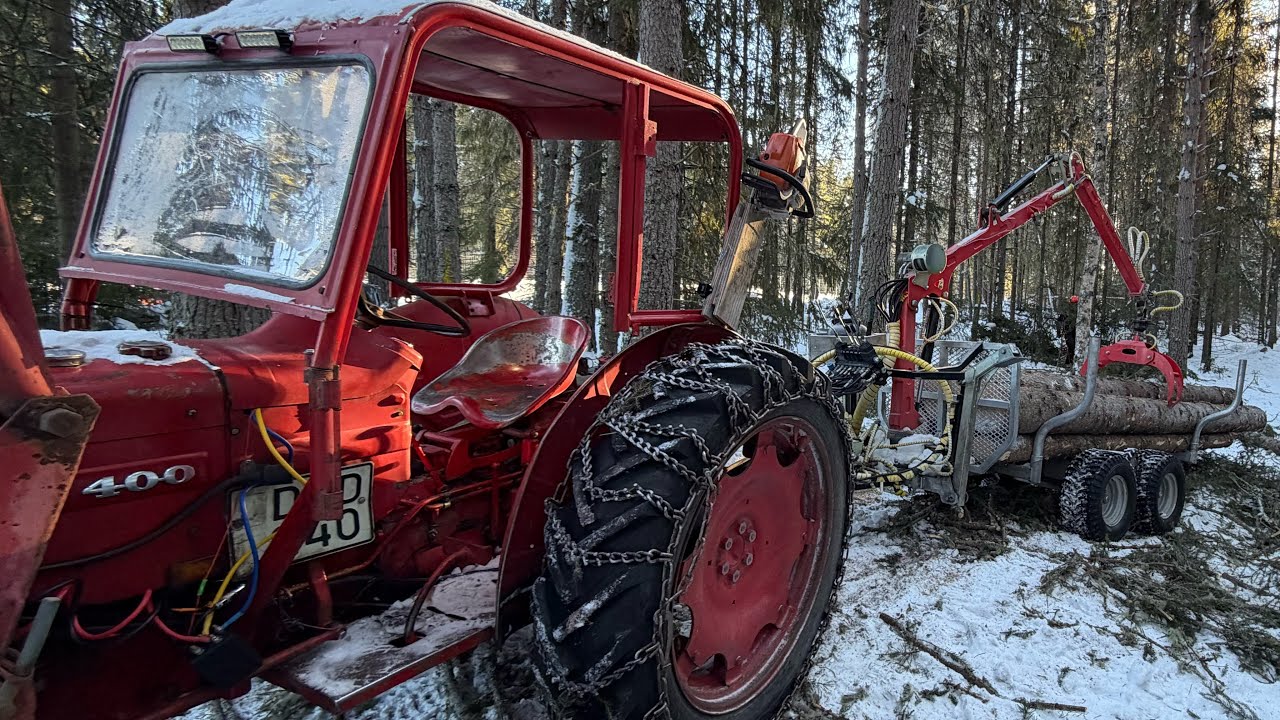 Hugger grantimmer med Buster och ATV-vagn 
