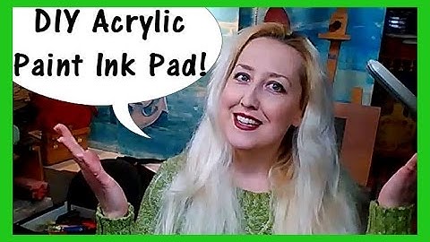 DIY Acrylic Paint "Ink" Pad // MIXED MEDIA TOOL!