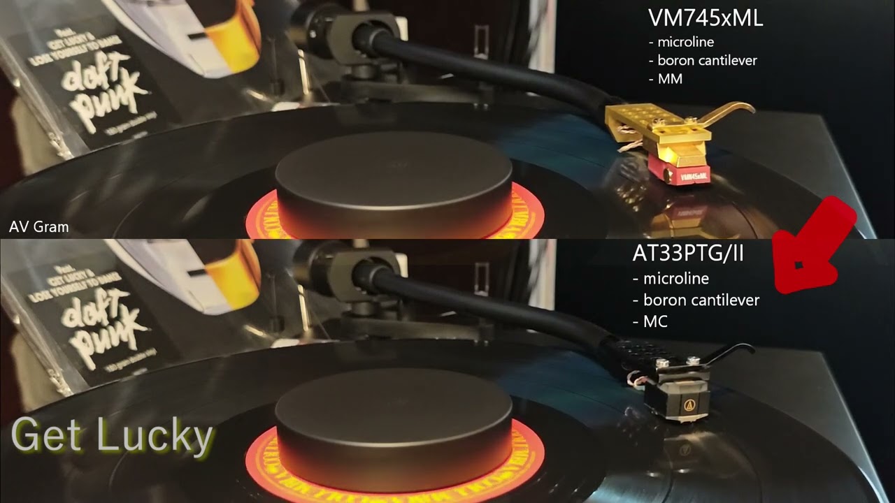 VM745xML vs AT33PTG/II Daft Punk - Get Lucky /vinyl/ 32bit/192khz