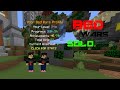 Solo Bedwars with Me Myself and I (Hypixel Bedwars)