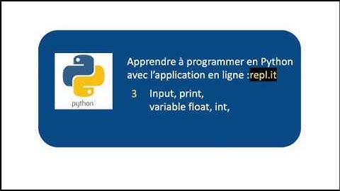 3 les commandes input et print, les variable float et int