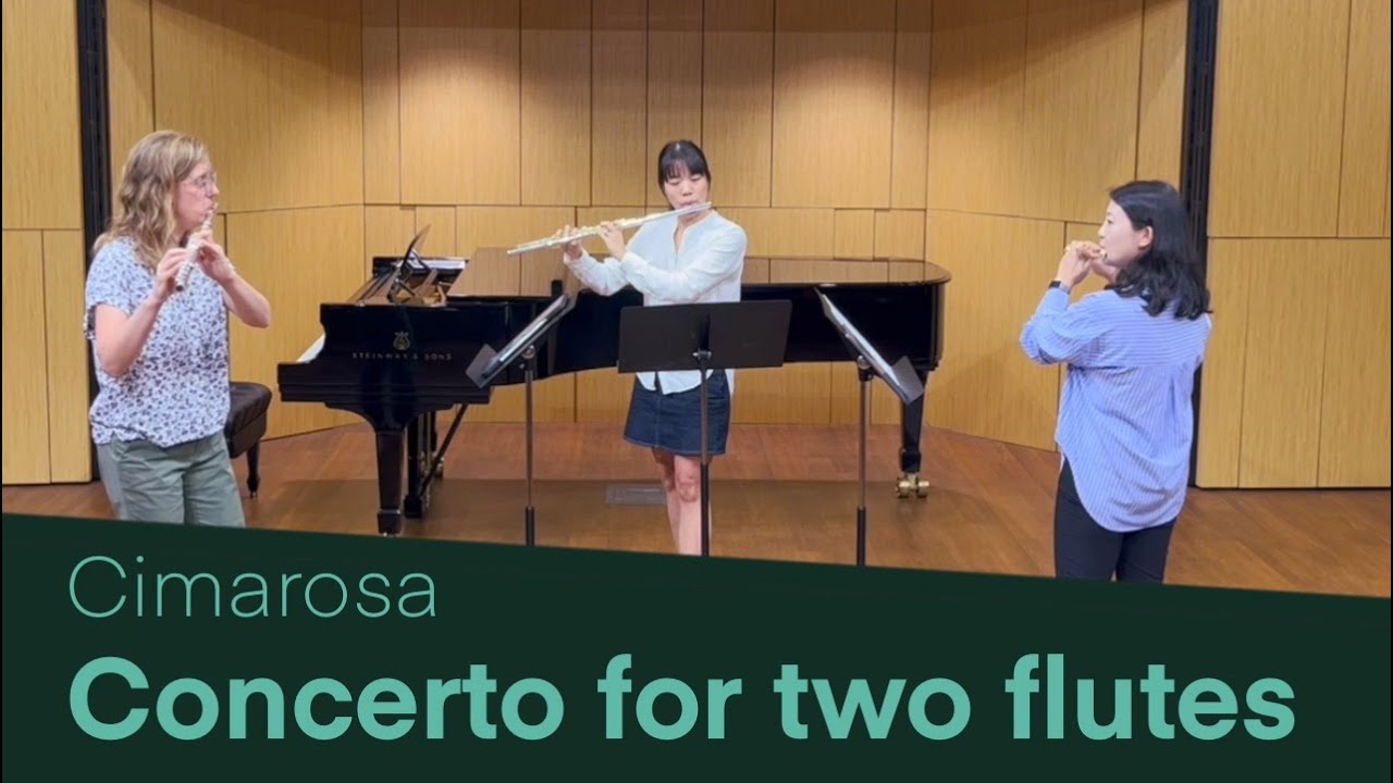 Cimarosa Concerto for two flutes in G Major, arr. for flute trio YouTube