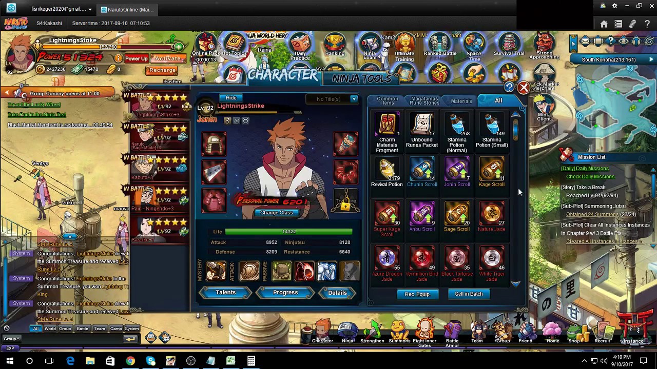 Naruto Online:Summon rebate and random team challenge #4