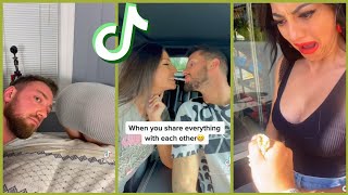 Is he looking at her a** ?!! 😜 Tiktok couple pranks