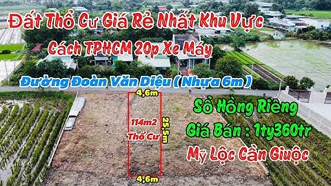 Đất Thổ Cư Mặt Tiền Đường Nhựa Giá Rẻ Nhất Khu Vực114m2 Full Thổ Cư
