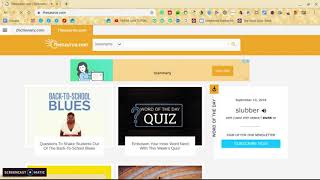 Autoclicking Thesaurus.com