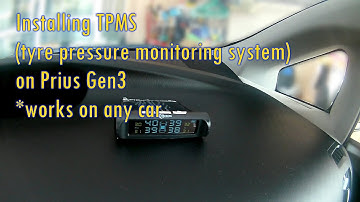 Installing TPMS (type pressure monitoring system) on Prius Gen3