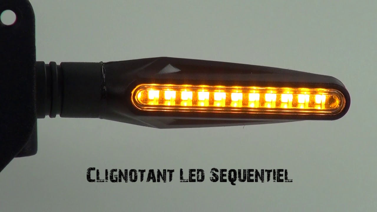 Clignotants + Feux de jour LED défilant Moto séquentielle NightX