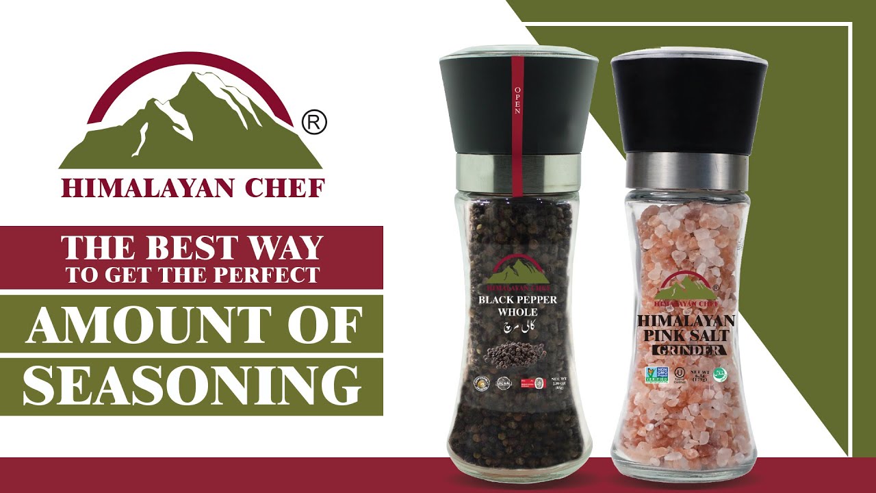 Himalayan Chef Pink Salt and Black Pepper Grinder Set, 1 - Fry's Food Stores