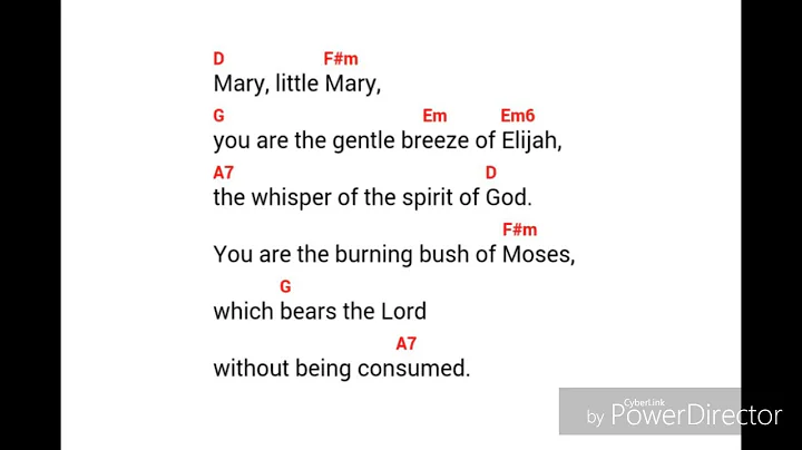 MARY, LITTLE MARY Song of the Neocatechumenal Way