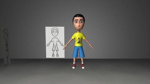 Autodesk Maya 2014 Tutorial Boy Character Modeling ,Texturing Part 9