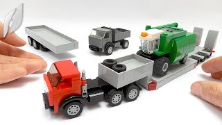 Truck with  Low Loader Semi-Trailer (MOC - 4K)