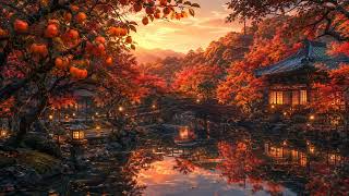 🍂 Persimmon Garden in Autumn 🍁 Peaceful Japanese Ambient Music for Sleep, Relax & Study (3 Hours) screenshot 4