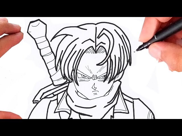 Desenhos para colorir de Dragon Ball Z Trunks - divertidos e
