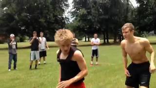 Two White guys fighting